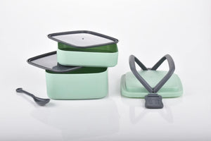Double-Layer Airtight Square Lunch Box