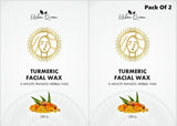 Turmeric Facial Wax - 5 Minute Painless Herbal Wax Powder (100g) (Pack of 2)
